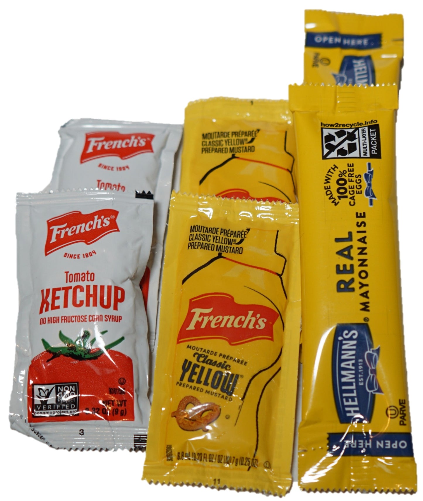 Condiment Pack-Its For 4 People Vacationing For 7 Days - The Only Thing Missing Are The Bottles!